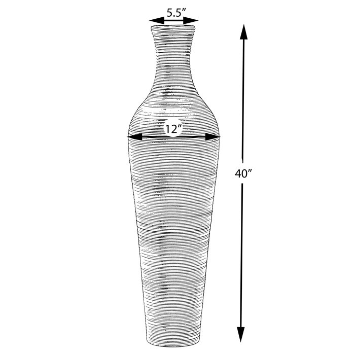 World Menagerie 39.25" Wood Floor Vase & Reviews Wayfair